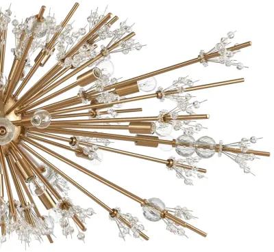 Starburst 48'' Wide 29-Light Gold Chandelier