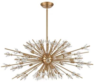 Starburst 48'' Wide 29-Light Gold Chandelier