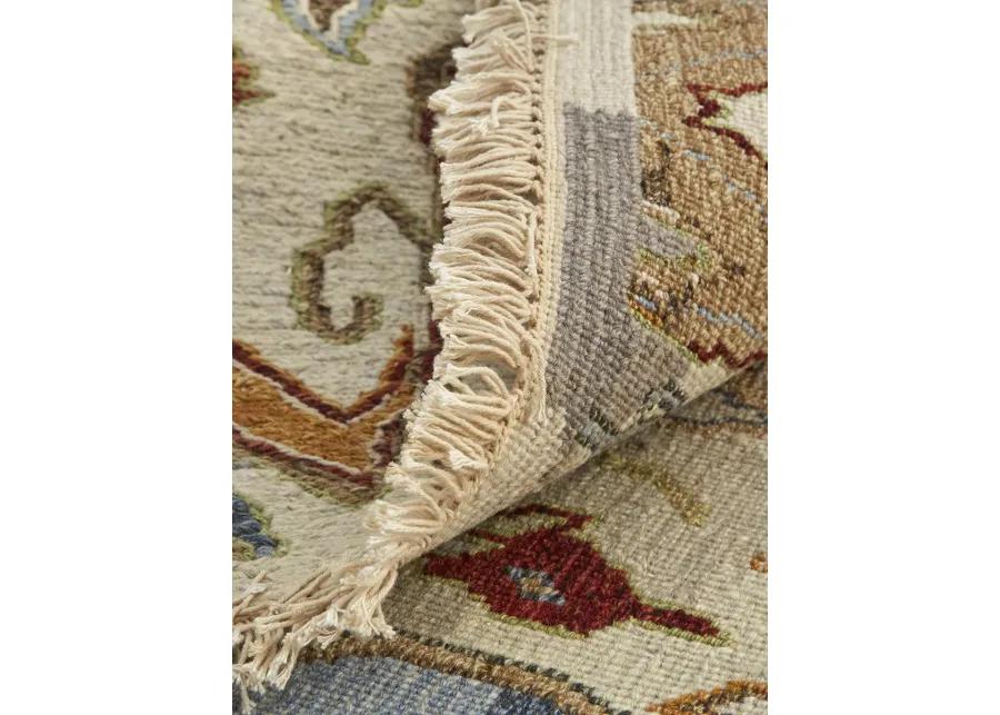 Leylan 0563F 5'6" x 8'6" Tan/Ivory/Orange Rug