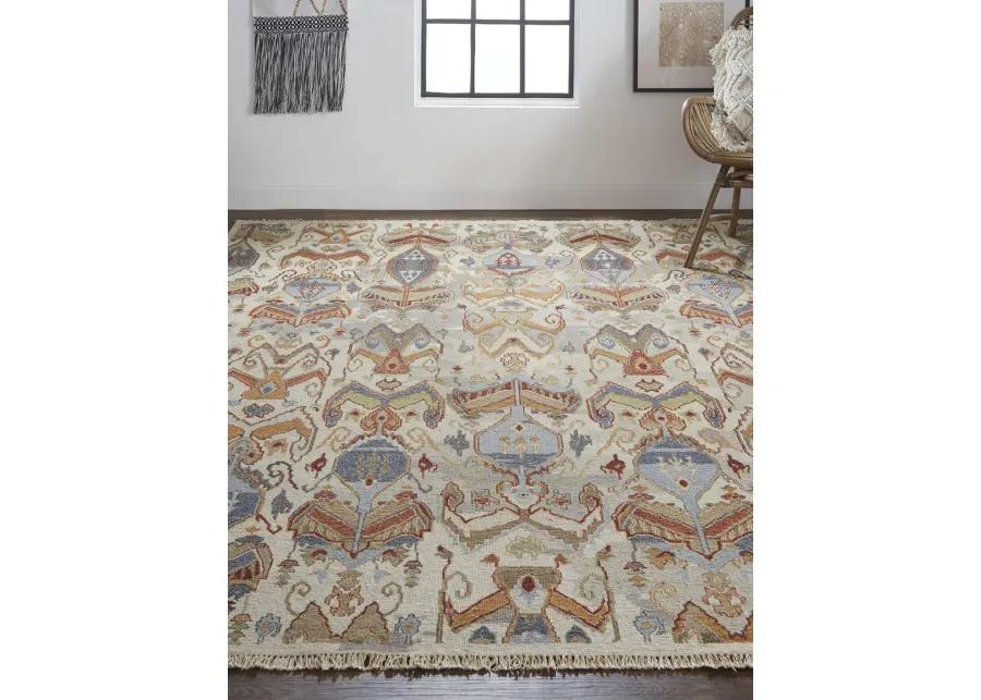 Leylan 0563F 5'6" x 8'6" Tan/Ivory/Orange Rug