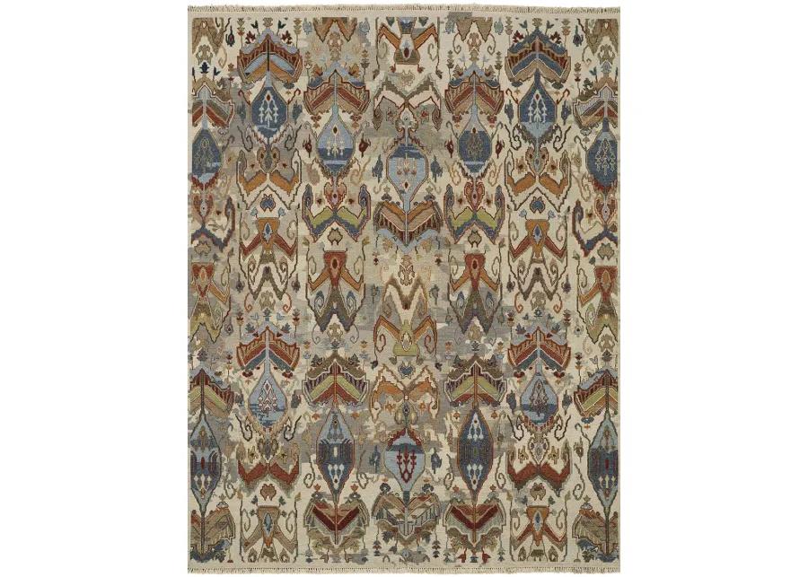 Leylan 0563F 5'6" x 8'6" Tan/Ivory/Orange Rug