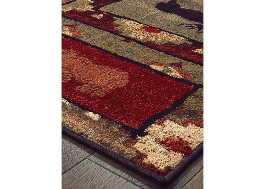 Woodlands 1'10" x 3' Brown Rug