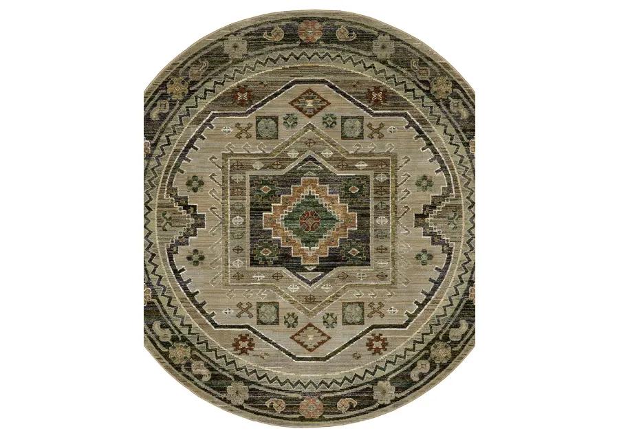 Andorra 3'3" x 5'2" Green Rug