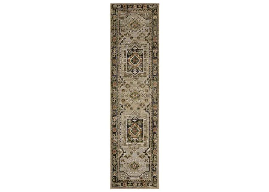 Andorra 3'3" x 5'2" Green Rug