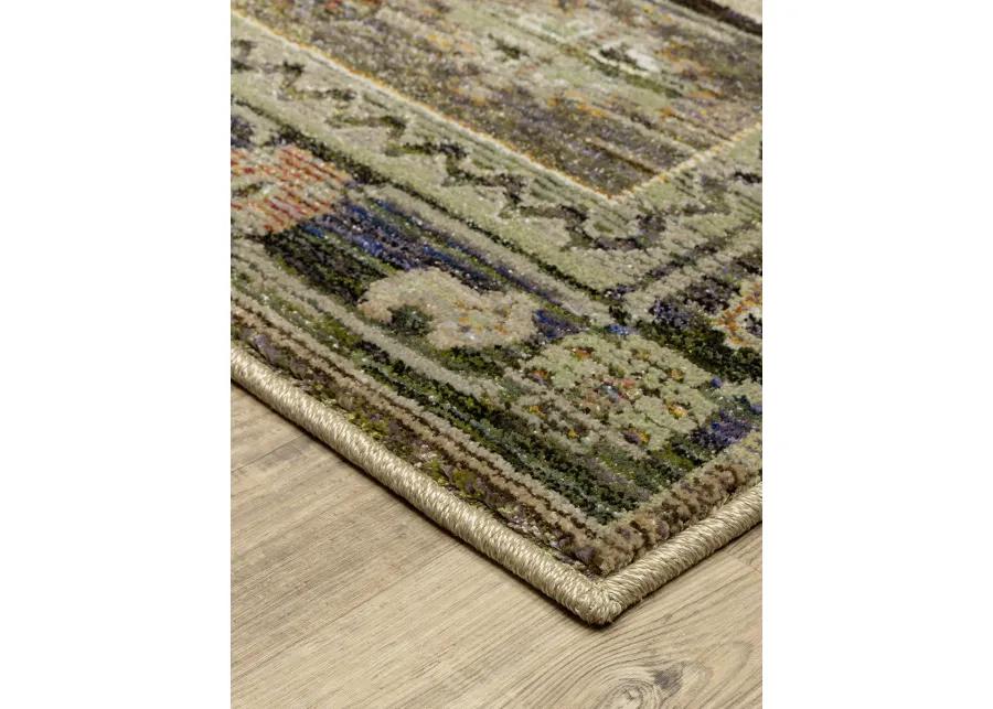 Andorra 3'3" x 5'2" Green Rug