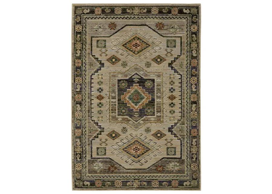 Andorra 3'3" x 5'2" Green Rug