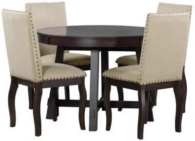 Merax 5-Piece Farmhouse Dining Table Chairs Set