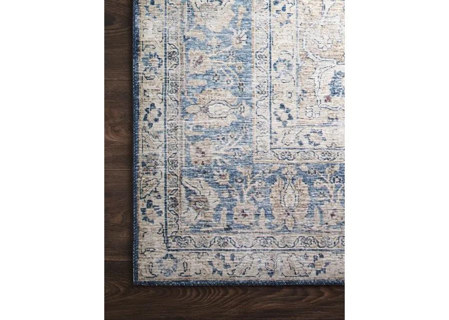 Layla LAY07 Blue/Tangerine 9' x 12' Rug by Loloi II