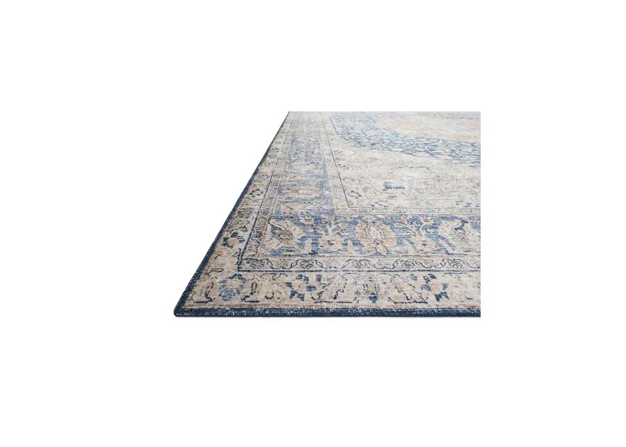 Layla LAY07 Blue/Tangerine 9' x 12' Rug by Loloi II