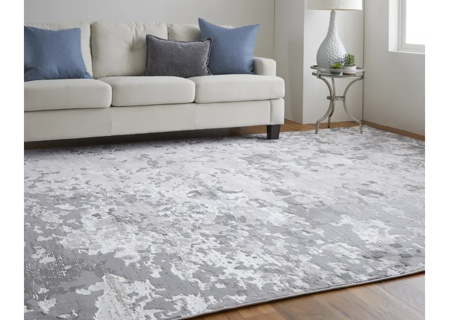 Micah 3336F Silver/Gray/White 5' x 8' Rug