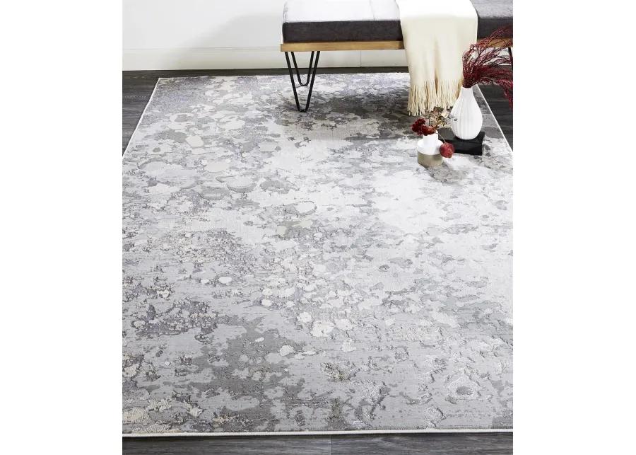 Micah 3336F Silver/Gray/White 5' x 8' Rug