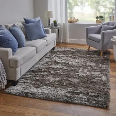 Indochine 4550F Gray/Black 9' x 12' Rug