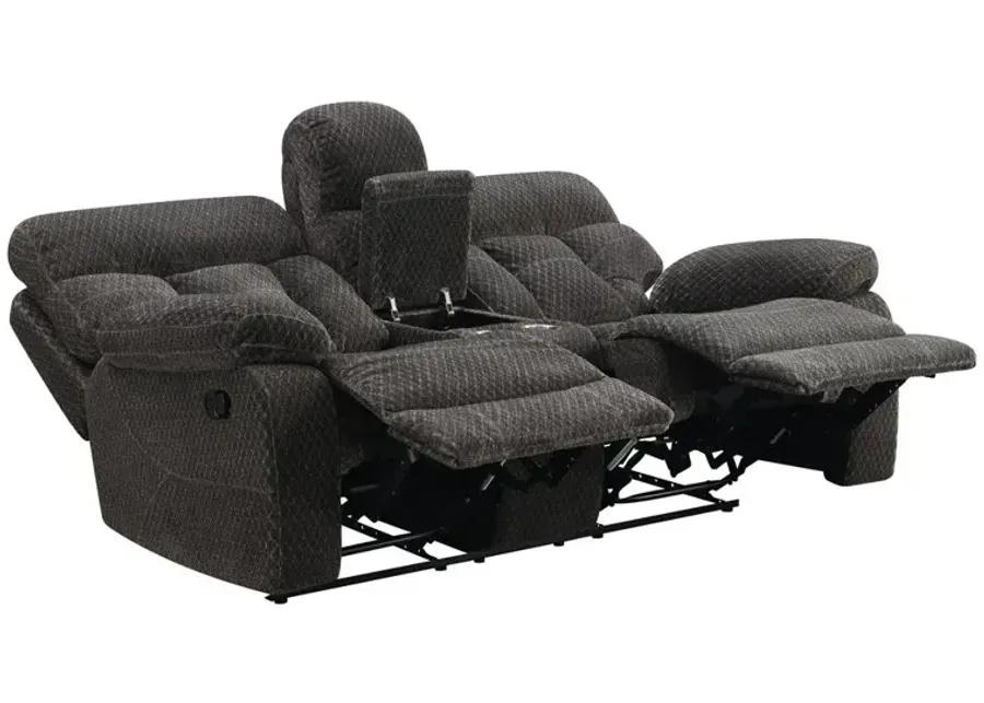 New Classic Furniture Bravo 2Pc Sofa & Console Loveseat - Charcoal