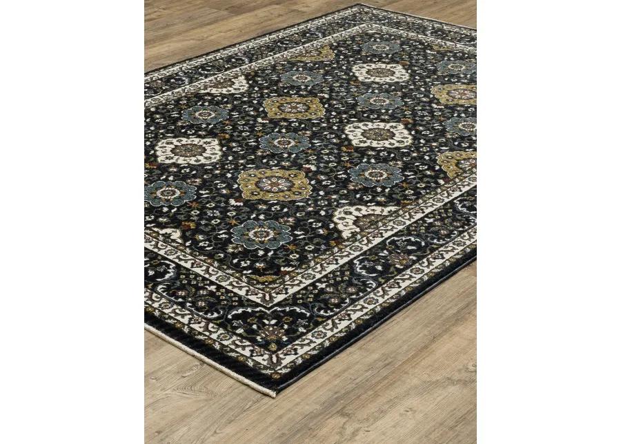 Vivian 9'10" x 12'10" Navy Rug