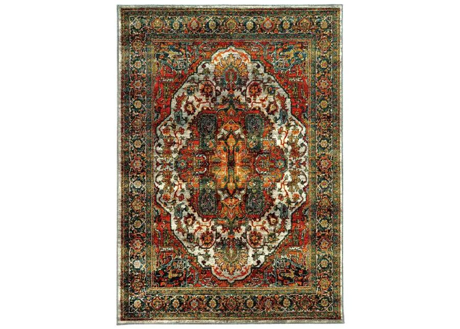 Sedona 6'7" x 9'6" Red Rug