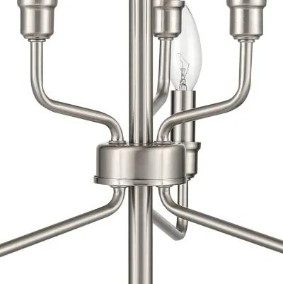 Saginaw 18'' Wide 6-Light Silver Chandelier