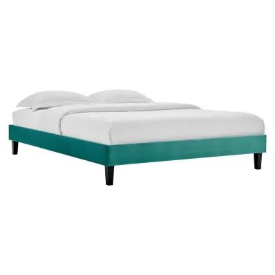 Modway - Reign King Performance Velvet Platform Bed Frame