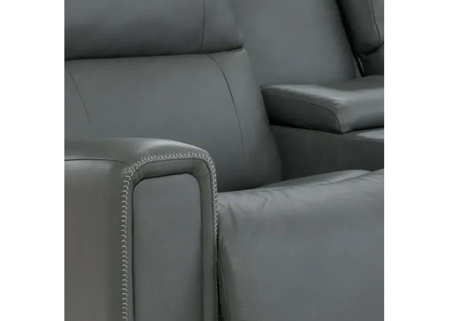 Apollo Blue Grey Power Motion Loveseat