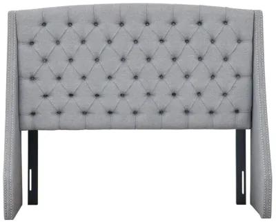 Gracie Mills Gayle Upholstered Headboard with Metal Legs