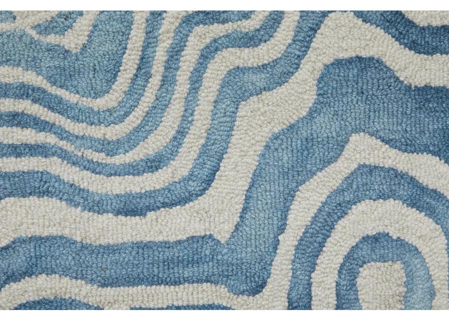 Lorrain 8920F Blue/Ivory 2' x 3' Rug