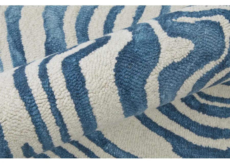 Lorrain 8920F Blue/Ivory 2' x 3' Rug