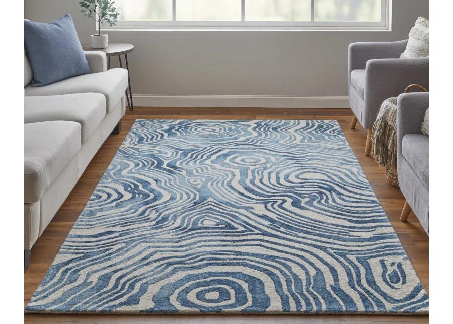 Lorrain 8920F Blue/Ivory 2' x 3' Rug