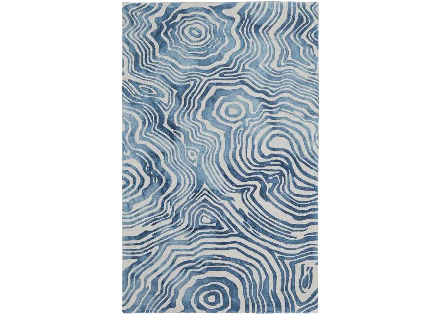 Lorrain 8920F Blue/Ivory 2' x 3' Rug