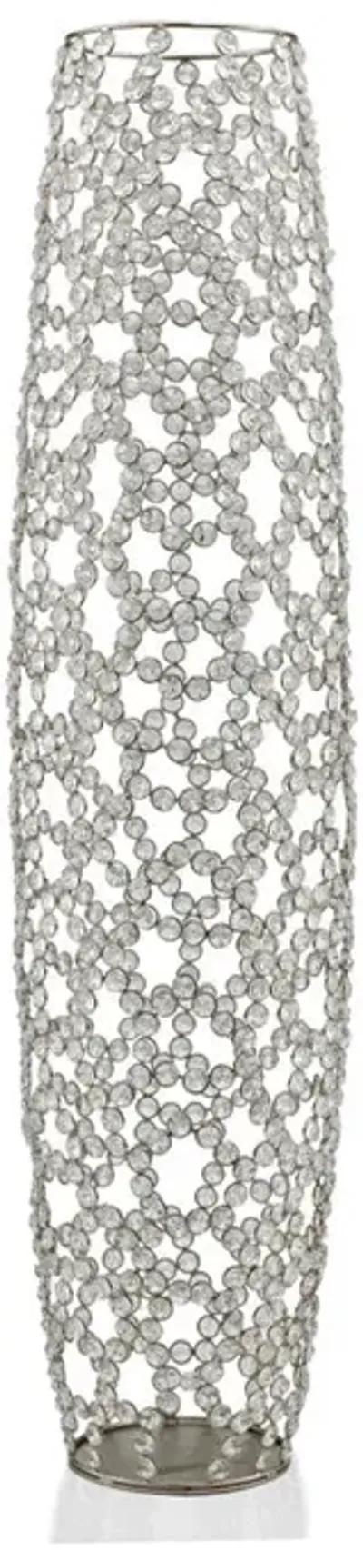 Homezia 40"  Bling Faux Crystal Abstract Twigs Barrel Floor Vase