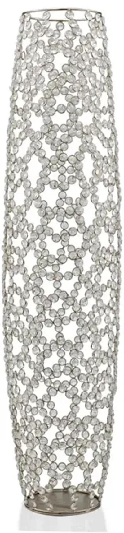 Homezia 40"  Bling Faux Crystal Abstract Twigs Barrel Floor Vase