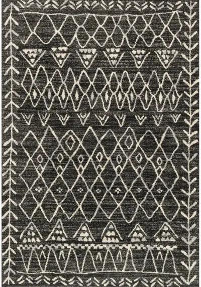 Emory EB09 Heather Gray/Black 5'3" x 7'7" Rug