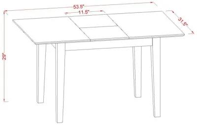 Dining Table- Dining Chairs, NFVA5-LWH-W