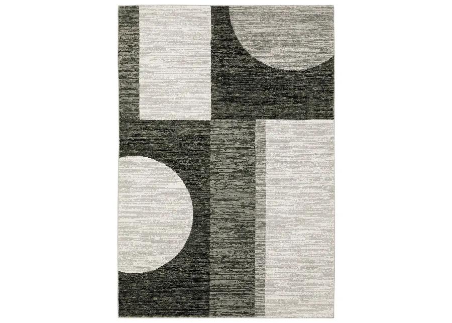 Strada 3'3" x 5'2" Charcoal Rug