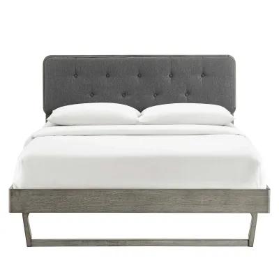 Modway - Bridgette King Wood Platform Bed with Angular Frame