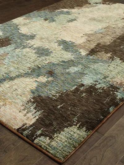 Evolution 6'7" x 9'6" Blue Rug