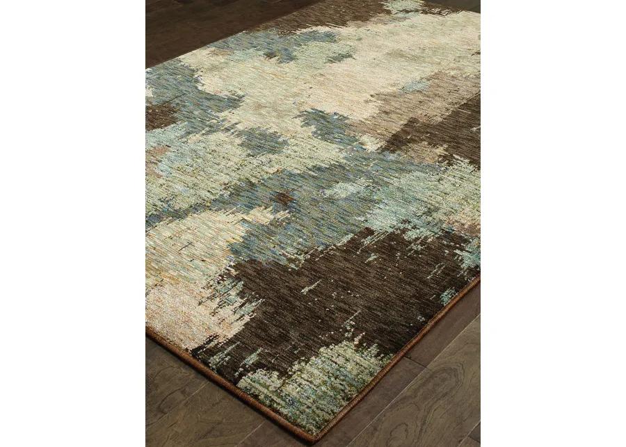 Evolution 6'7" x 9'6" Blue Rug