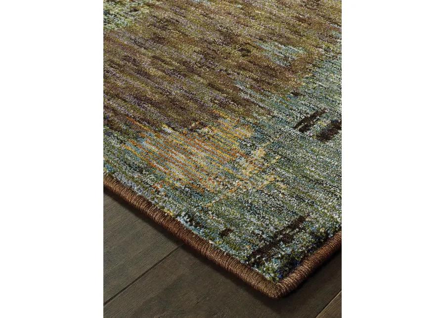 Evolution 6'7" x 9'6" Blue Rug