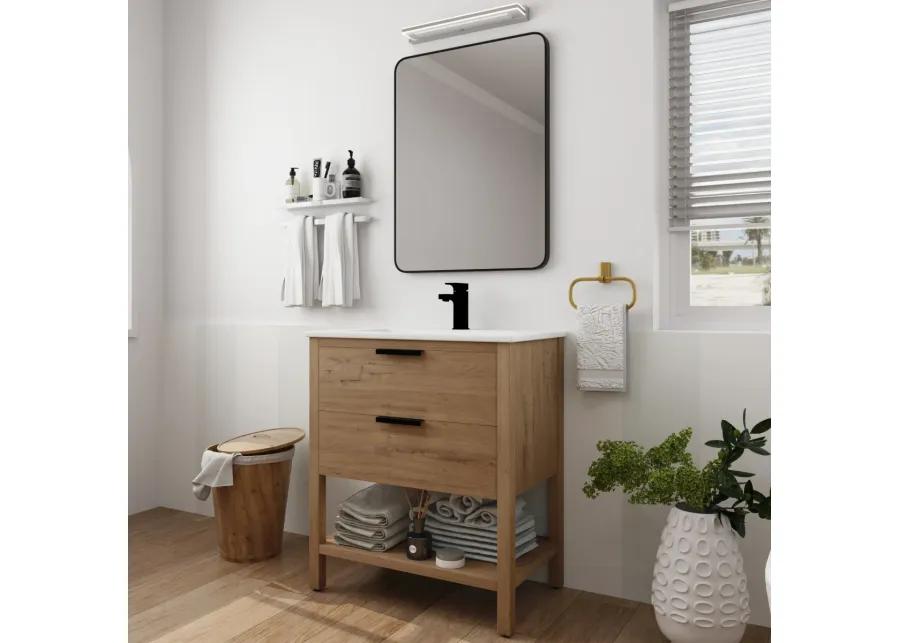 30 Inch Bathroom Vanity Plywood With 2 Drawers