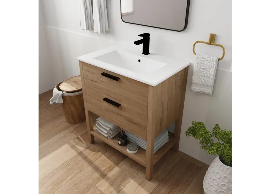 30 Inch Bathroom Vanity Plywood With 2 Drawers