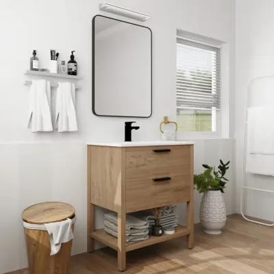 30 Inch Bathroom Vanity Plywood With 2 Drawers