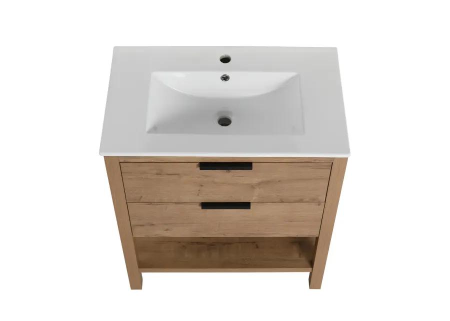 30 Inch Bathroom Vanity Plywood With 2 Drawers