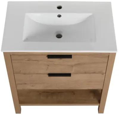 30 Inch Bathroom Vanity Plywood With 2 Drawers