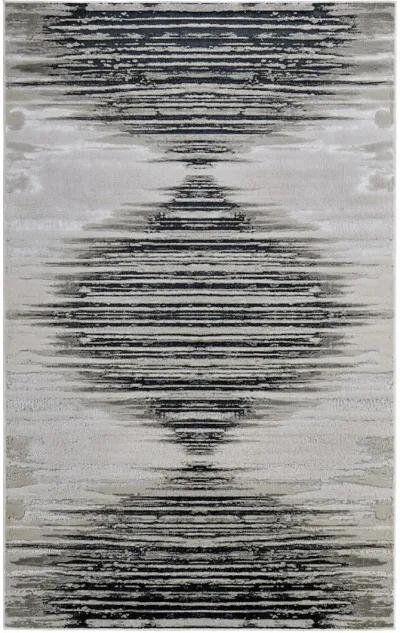 Micah 39LRF 12' x 15' Black/Silver/Taupe Rug