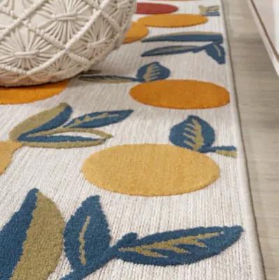 Limone Bold Lemon High-Low Indoor/Outdoor Area Rug