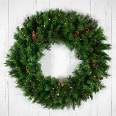 48" Pre-Lit Royal Oregon Pine Artificial Christmas Wreath - Clear Lights