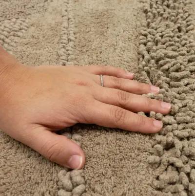 Composition Taupe 2' x 5' Bath Mat