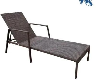 Outdoor Patio Lounge Chairs Rattan Wicker Patio Chaise Lounges Chair Brown