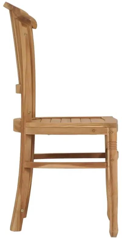 vidaXL Garden Chairs 2 pcs Solid Teak Wood