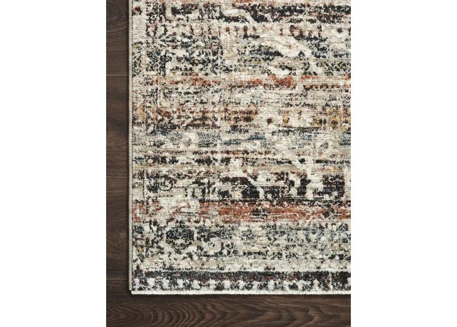 Theia THE03 Taupe/Multi 5' x 8' Rug