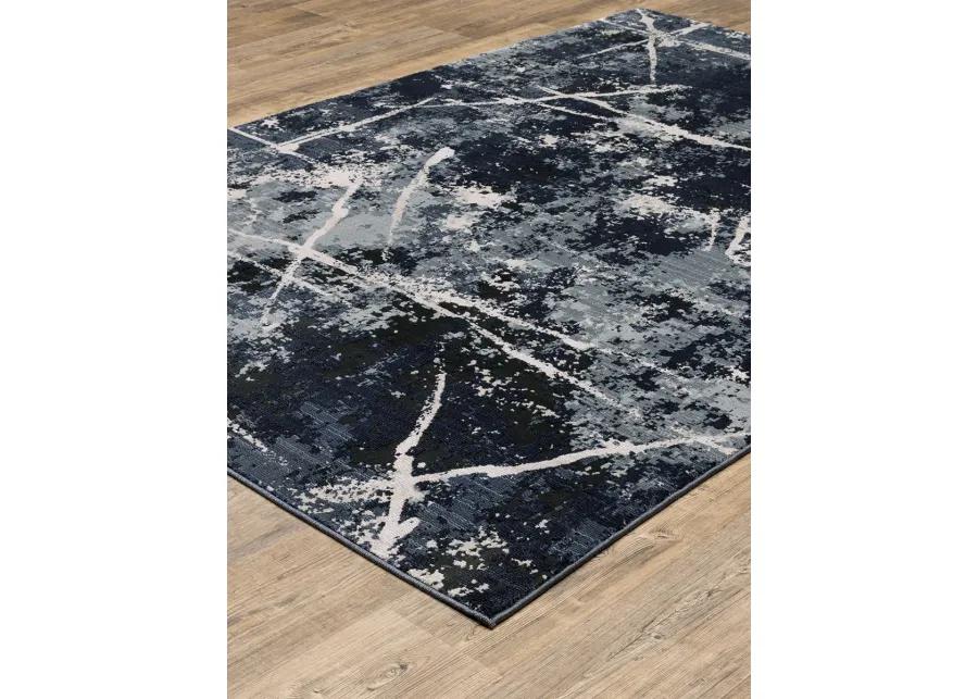 Caravan 7'10" x 10'10" Blue Rug