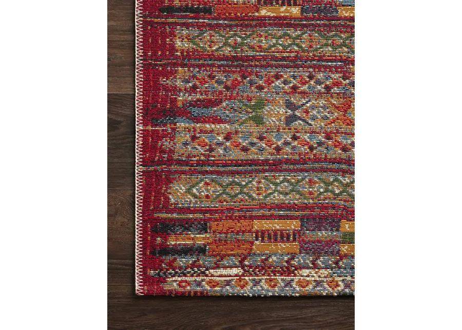 Mika MIK09 Red/Multi 6'7" x 9'4" Rug